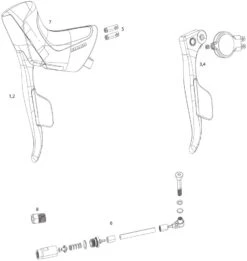 SRAM Piezas De Repuesto P. Palancas De Cambios/frenos Red ETap® HRD