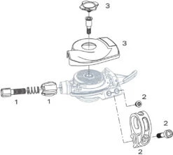 SRAM Piezas De Repuesto Para Palancas De Cambios X0 3x9 (2006-2012)