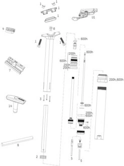 ROCKSHOX Piezas De Repuesto Para Tijas De Sillín Reverb Stealth (C1 / 2020)