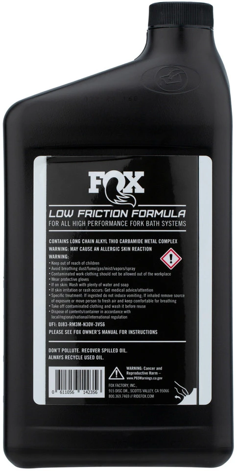 Fox Racing Shox Suspension Fluid Gold 20 WT 4 Fox Racing Shox Suspension Fluid Gold 20 WT - Imagen 2