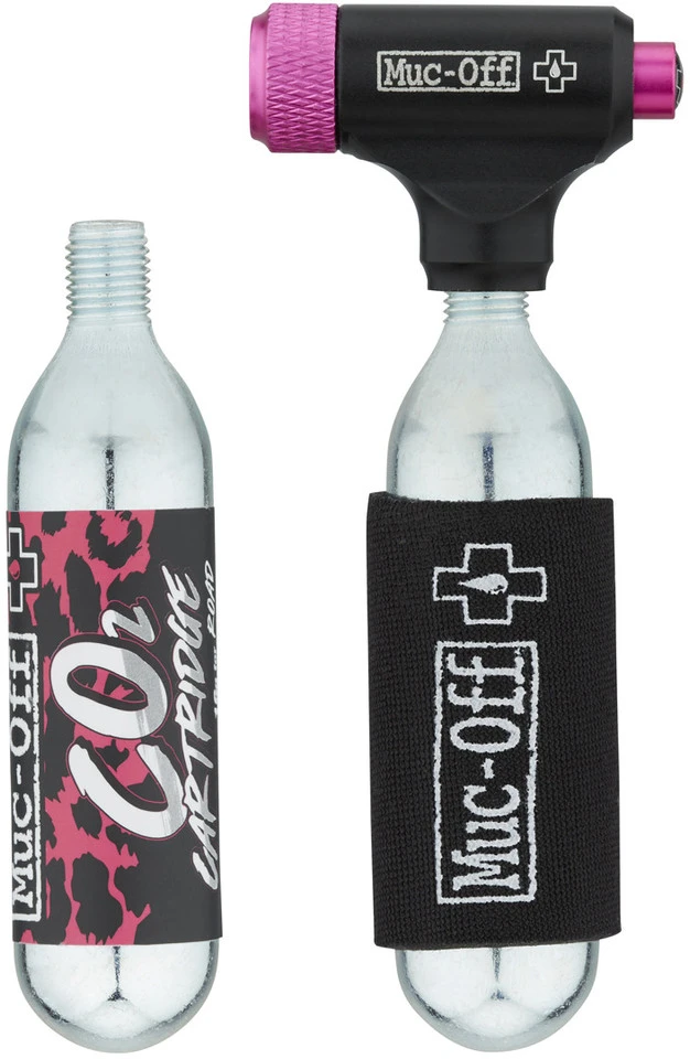 Muc-Off Bomba Road Inflator CO2 + 2 X Cartucho De CO2 3 Muc-Off Bomba Road Inflator CO2 + 2 X Cartucho De CO2