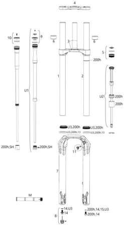 ROCKSHOX Piezas De Repuesto BoXXer Select/Ultimate (C2 / 2020-2021)