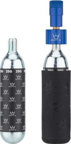 Bomba De Cartucho Holeshot CO2 Tyre Inflator Kit + Cartucho De 25 G -Pro Bike Tienda 474784